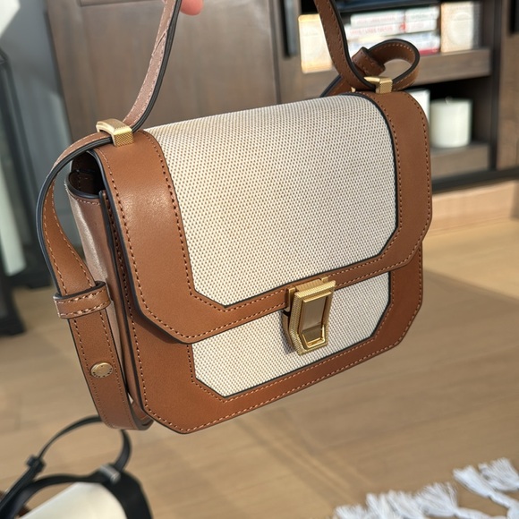 Rag and Bone Max Crossbody Bag in Tan/Natural and White - Retail $428 - Picture 3 of 5
